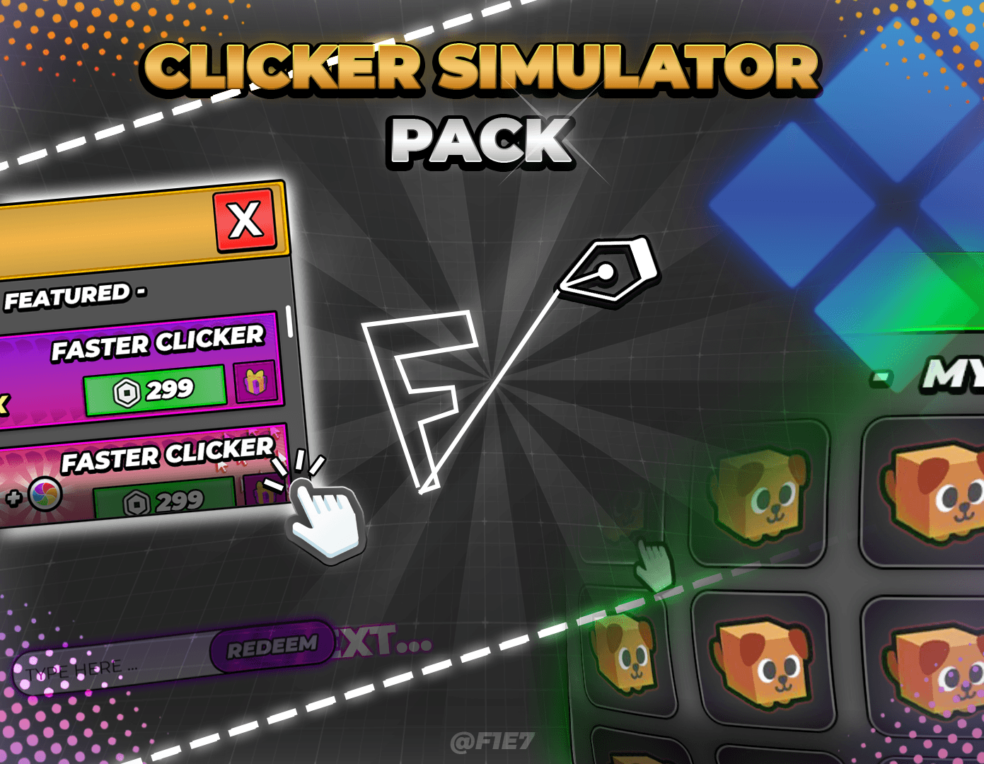 Free Clicker Simulator UI Pack